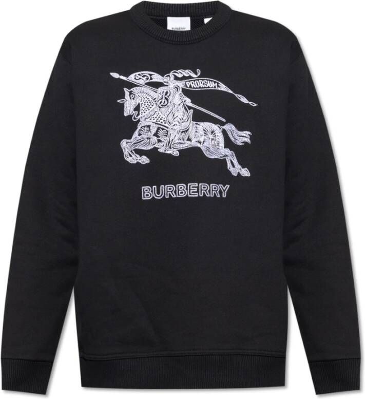 Burberry Sweatshirt with logo Black Heren
