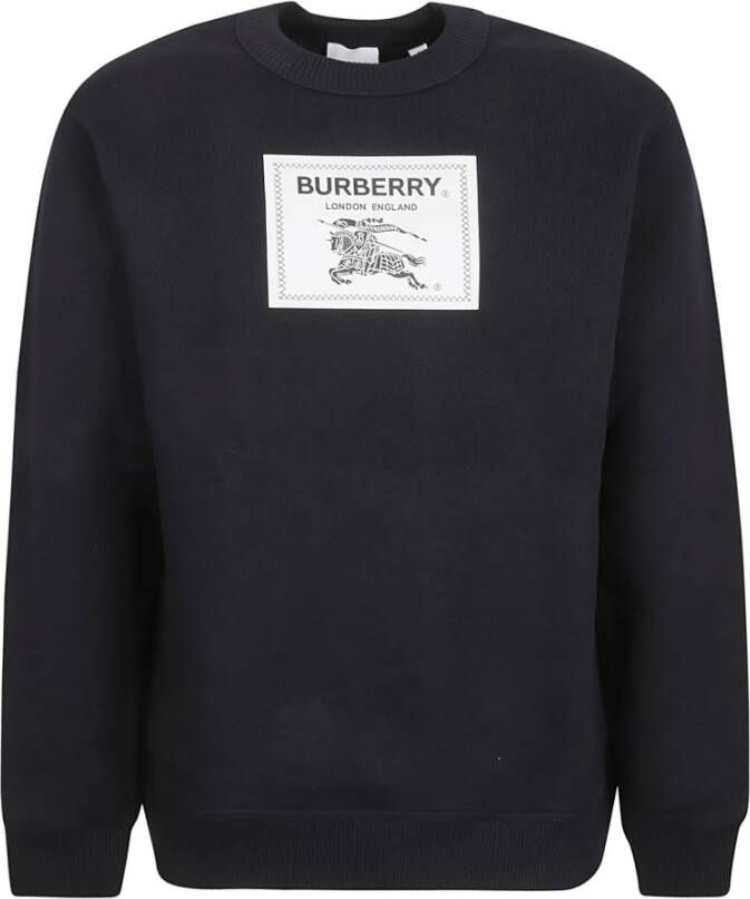 Burberry Lyttelton Label Heren Sweatshirt Black Heren