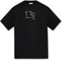 Burberry Zwart Equestrian Knight-print T-shirt Black Heren - Thumbnail 1