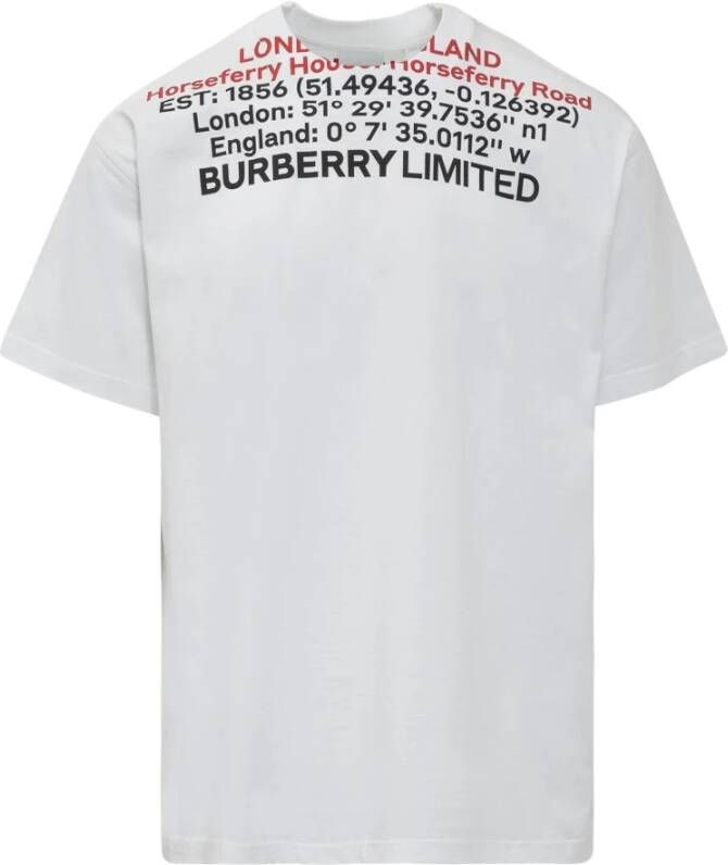 Burberry T-shirt Wit Heren