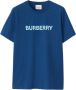 Burberry Blauw T-shirt Regular Fit Geschikt voor alle temperaturen 96% katoen 4% elastaan Blue Dames - Thumbnail 1