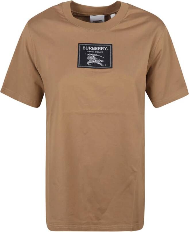 Burberry Margot EKD LBL T-shirt voor vrouwen Brown Dames