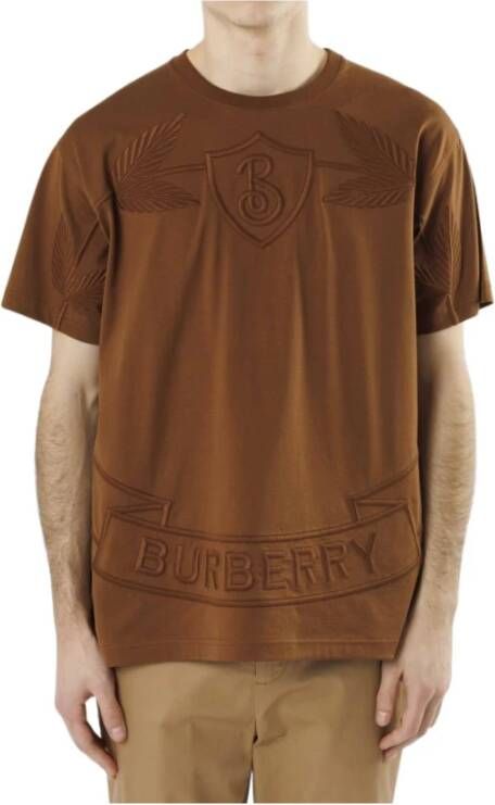 Burberry T-Shirts Bruin Heren