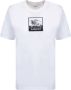 Burberry Wit Rondehals T-Shirt met Geborduurd Logo White Dames - Thumbnail 1