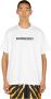 Burberry Witte Geribbelde Crewneck T-shirts en Polos White Heren - Thumbnail 5
