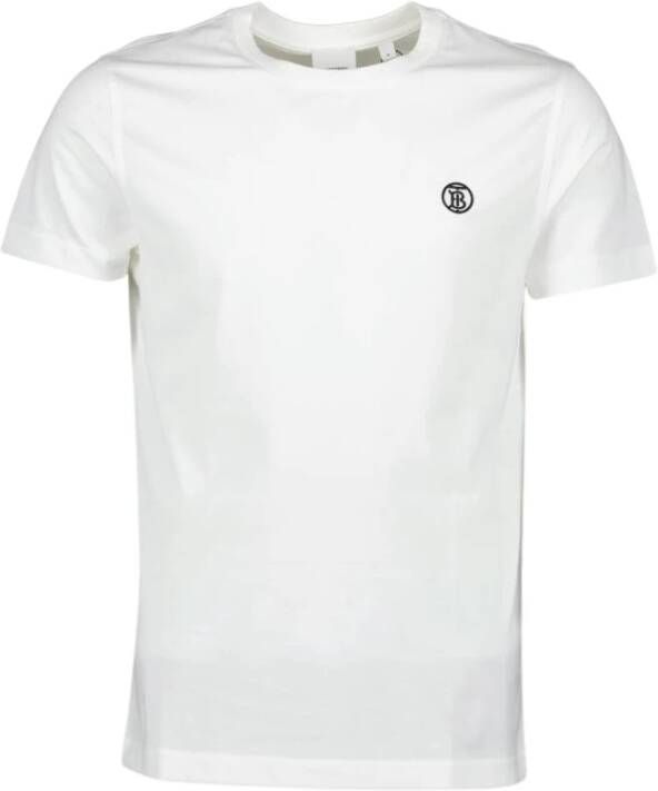 Burberry Witte Monogram T-shirt White Heren