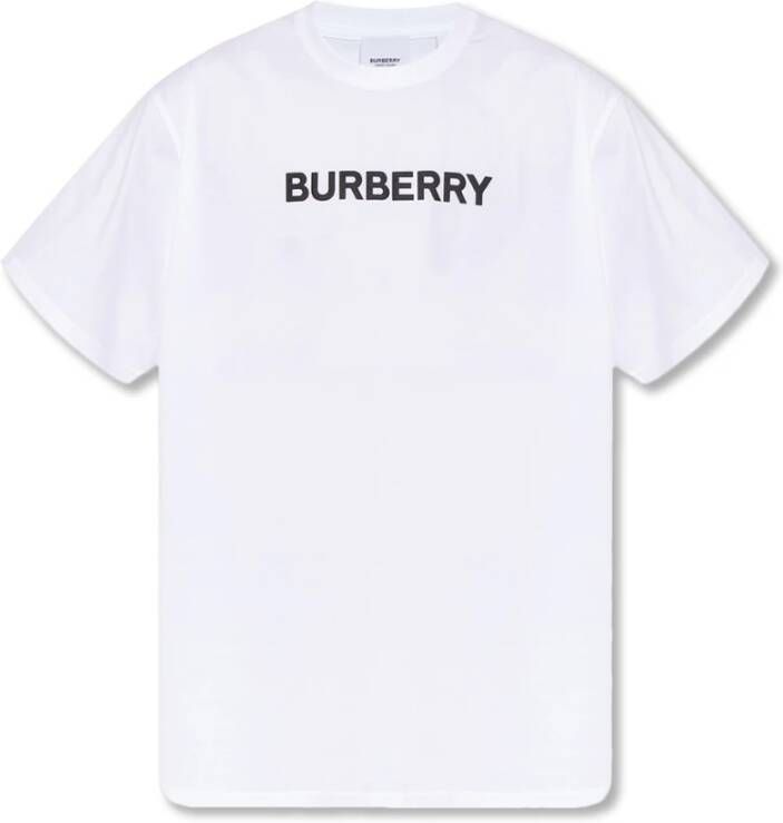 Burberry Witte T-shirts en Polos met 98% Katoen 2% Elastan White Heren - Foto 3