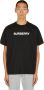 Burberry Zwarte Crewneck T-shirts en Polos met Lettering Black Heren - Thumbnail 3