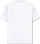 Burberry Witte Katoenen T-shirt met Equestrian Decoratie White Heren - Thumbnail 1