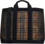 Burberry Leren Shopper Tas met Logodetail Multicolor Dames - Thumbnail 1
