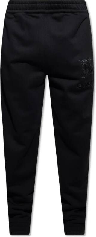 Burberry Sweatpants met geborduurd EKD-motief en elastische tailleband Black Heren