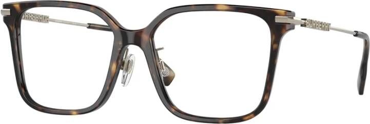 Burberry Vierkante Bril Elizabeth Be2376-3001 Zwart Black Dames