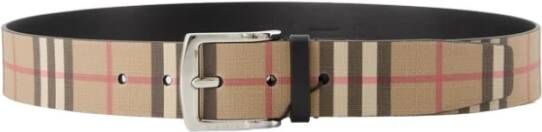 Burberry Vintage Check Belt Beige Unisex