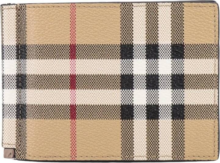 Burberry Vintage Check Kaarthouder Beige Heren