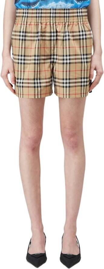 Burberry Vintage Check Shorts Beige Dames