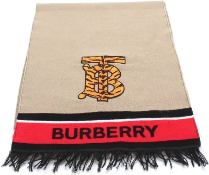 Burberry Vintage Gebruikte sjaal Beige Dames