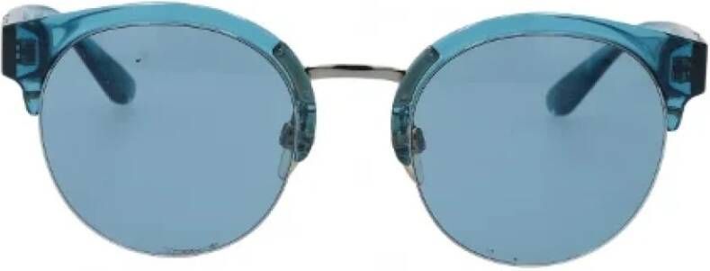 Burberry Vintage Pre-owned Acetate sunglasses Blauw Dames