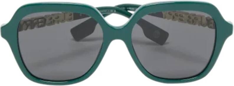 Burberry Vintage Pre-owned Acetate sunglasses Grijs Dames