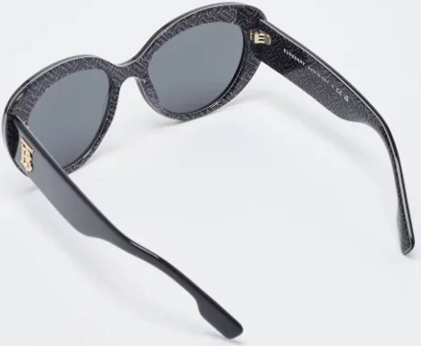 Burberry Vintage Pre-owned Acetate sunglasses Zwart Dames