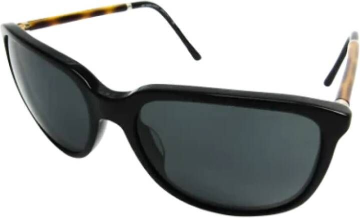 Burberry Vintage Pre-owned Acetate sunglasses Zwart Dames