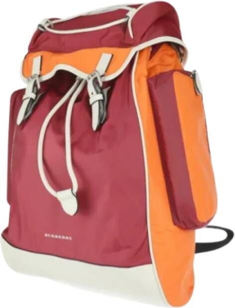 Burberry Vintage Pre-owned Canvas backpacks Oranje Dames