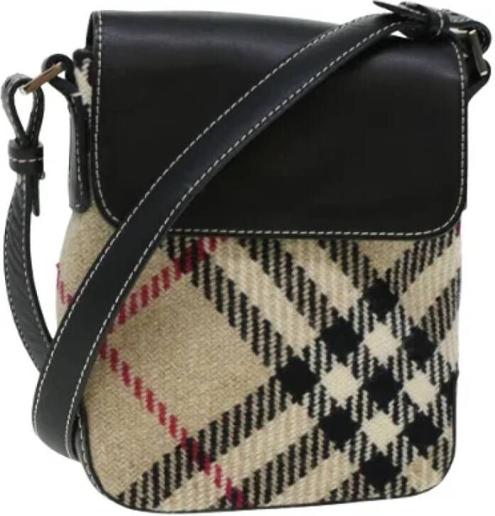 Burberry Vintage Pre-owned Canvas burberry-bags Beige Dames