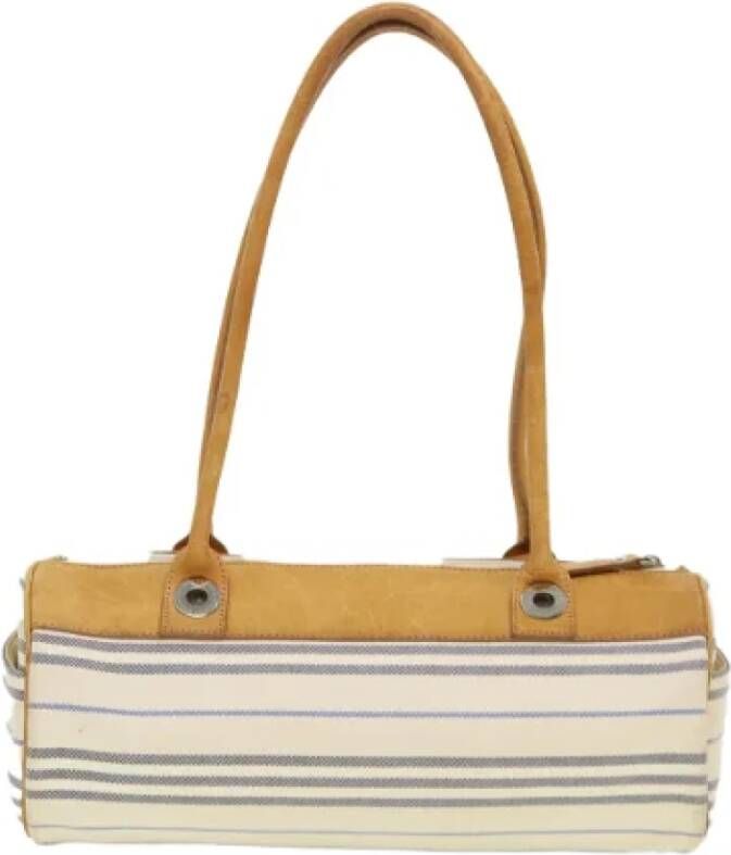 Burberry Vintage Pre-owned Canvas burberry-bags White Dames