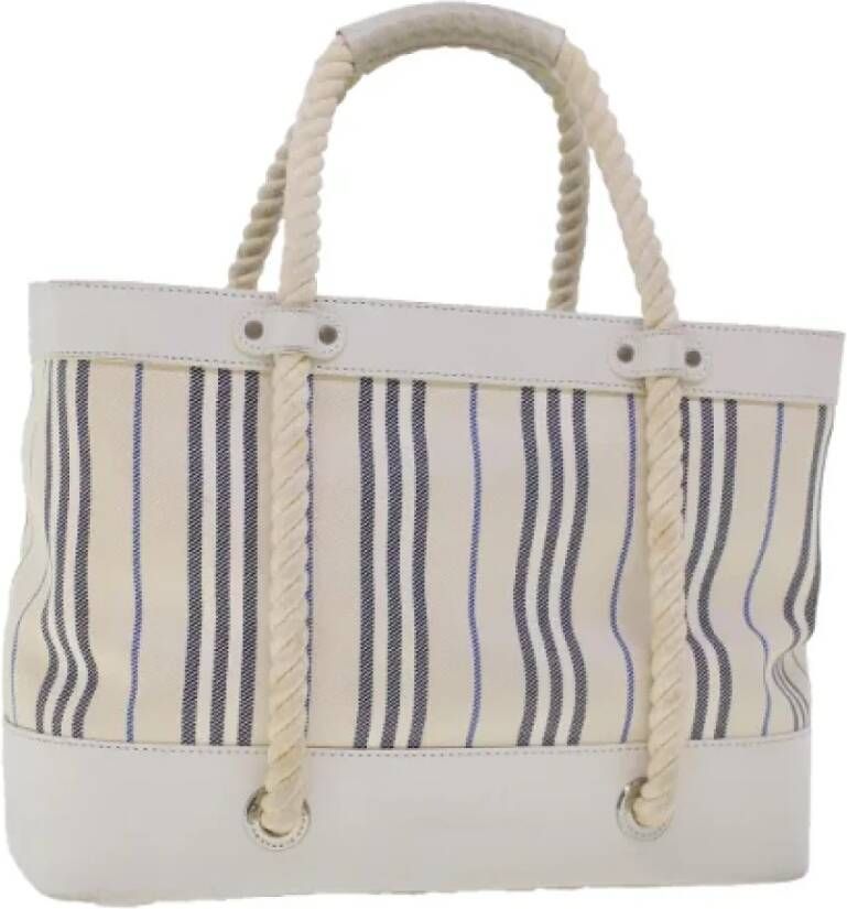 Burberry Vintage Pre-owned Canvas handbags White Dames