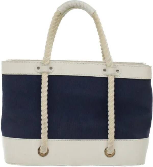 Burberry Vintage Pre-owned Canvas handbags White Dames