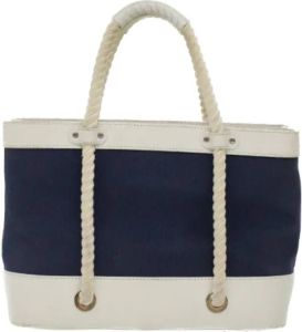 Burberry Vintage Pre-owned Canvas handbags Wit Dames
