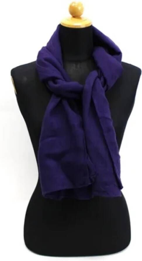 Burberry Vintage Pre-owned Canvas scarves Purple Dames