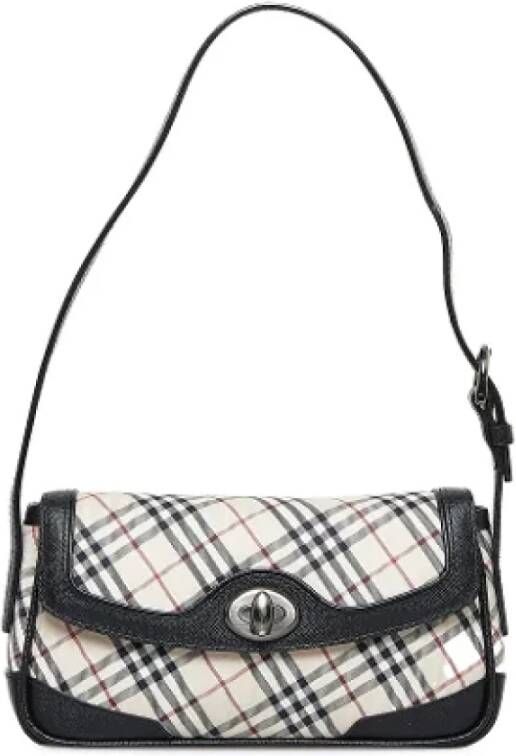 Burberry Vintage Pre-owned Canvas shoulder-bags Beige Dames