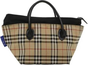Burberry Vintage Pre-owned Canvas totes Bruin Dames