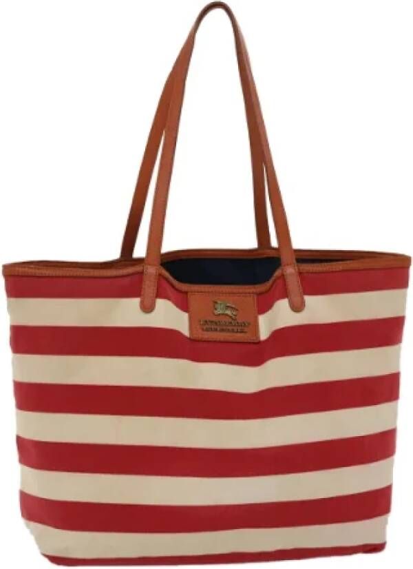 Burberry Vintage Pre-owned Canvas totes Rood Dames