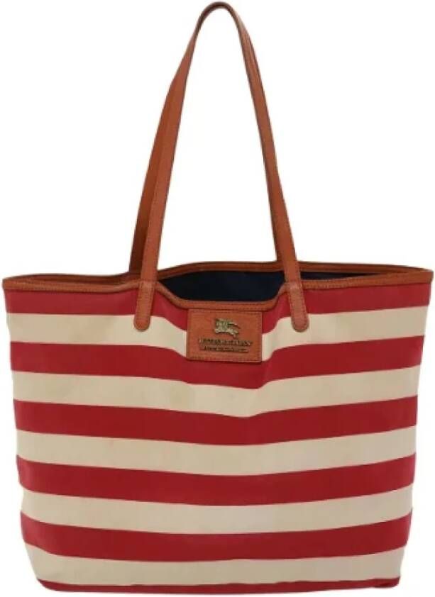 Burberry Vintage Pre-owned Canvas totes Rood Dames