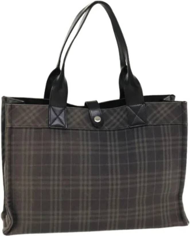 Burberry Vintage Pre-owned Canvas totes Zwart Dames