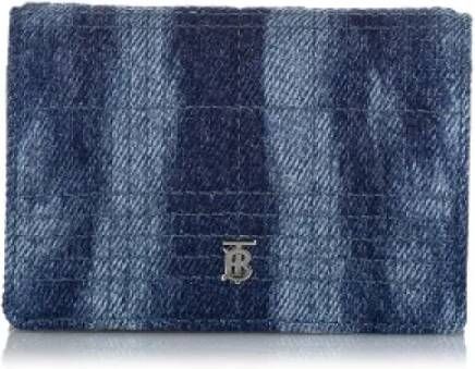 Burberry Vintage Pre-owned Canvas wallets Blauw Dames