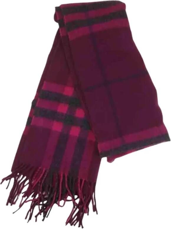 Burberry Vintage Pre-owned Cashmere scarves Roze Dames
