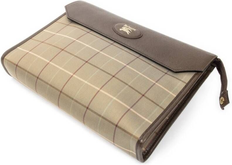 Burberry Vintage Pre-owned Clutches Beige Dames