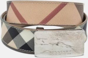 Burberry Vintage Pre-owned Coated canvas belts Beige Dames