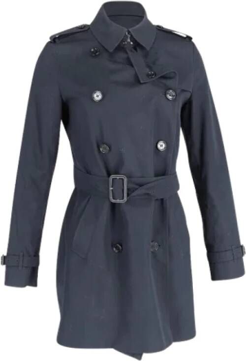 Burberry Vintage Pre-owned Coats Blauw Dames