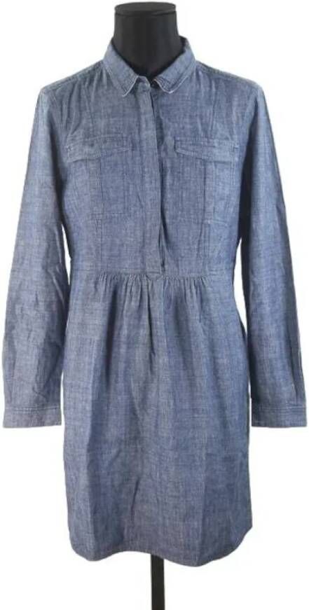 Burberry Vintage Pre-owned Cotton dresses Blauw Dames