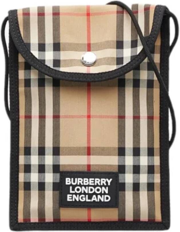 Burberry Vintage Pre-owned Cotton handbags Meerkleurig Dames