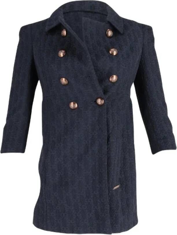 Burberry Vintage Pre-owned Cotton jacket Blauw Dames