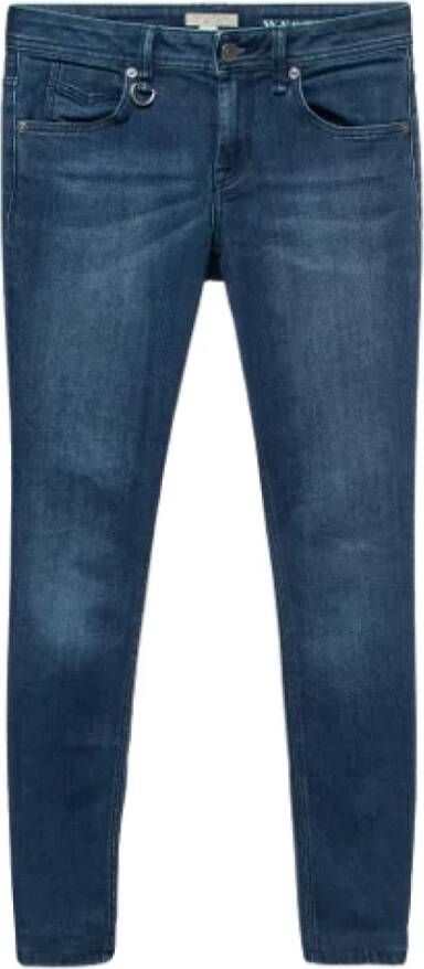 Burberry Vintage Pre-owned Cotton jeans Blauw Dames