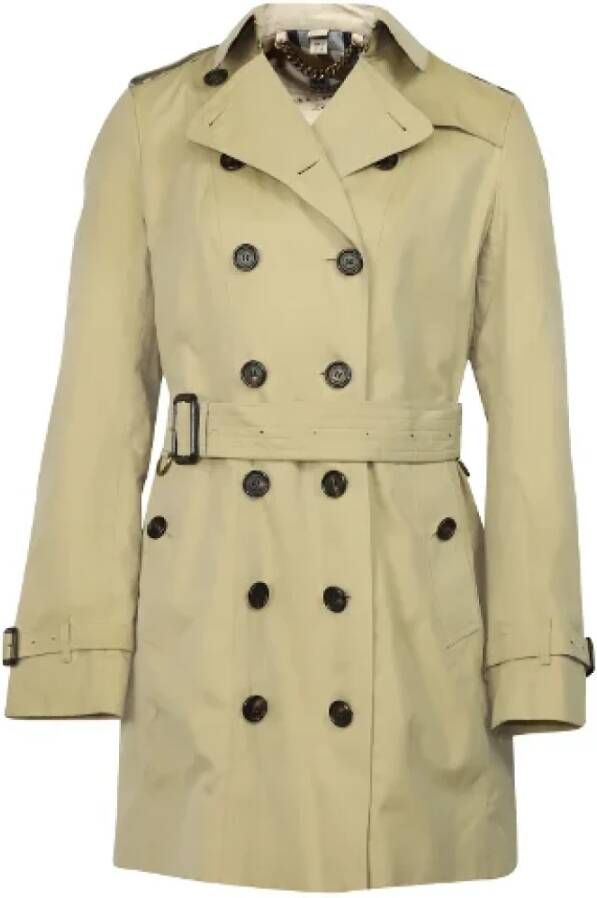 Burberry Vintage Pre-owned Cotton outerwear Beige Dames