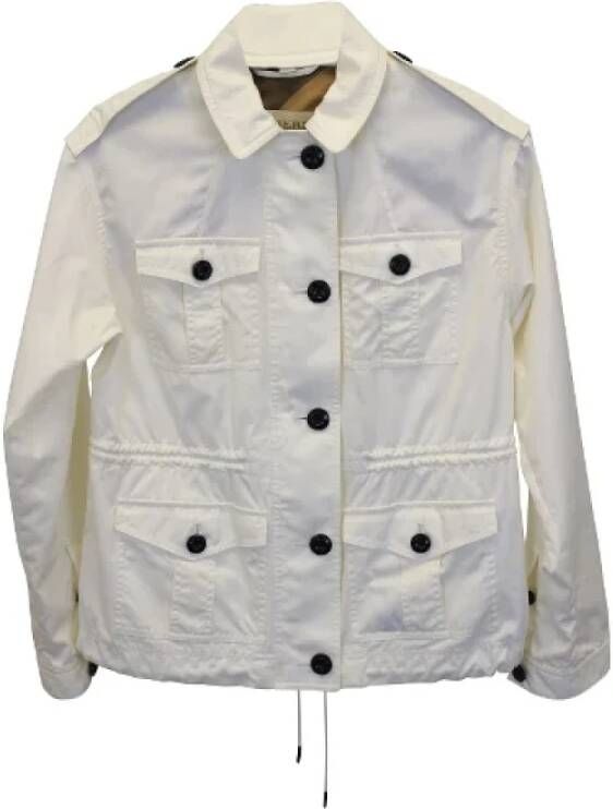 Burberry Vintage Pre-owned Cotton outerwear Beige Dames