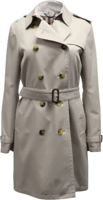 Burberry Vintage Pre-owned Cotton outerwear Beige Dames