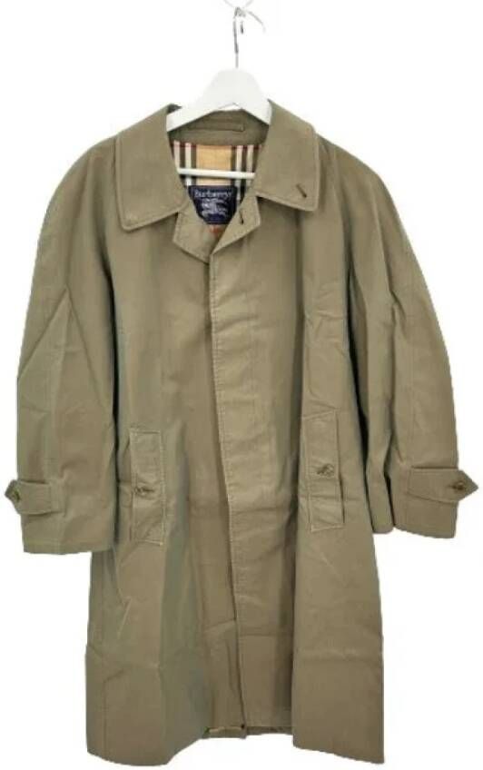 Burberry Vintage Pre-owned Cotton outerwear Beige Dames