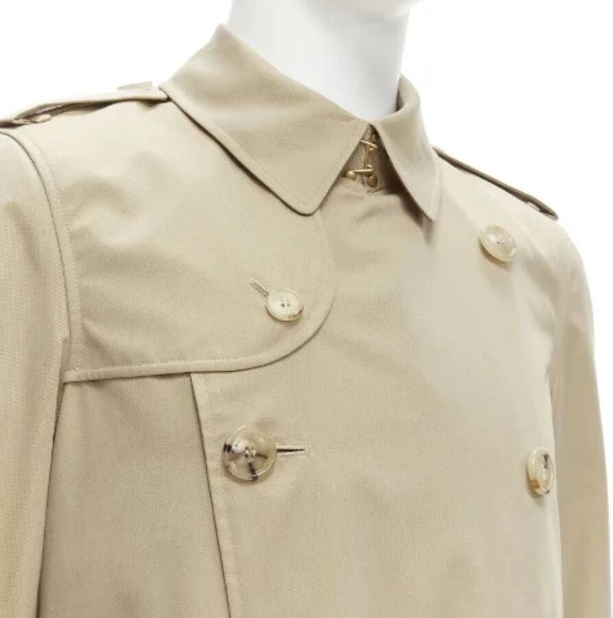 Burberry Vintage Pre-owned Cotton outerwear Beige Dames